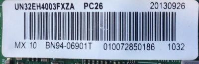 KIT DE TARJETAS PARA TV SAMSUNG / MAIN BN94-06901T / BN41-01876B / BN97-05375B / FUENTE BN4400664A / L32G0-DDY / BN44-00664A / PANEL CY-DF320AGLV1H / MODELO UN32EH4003FXZA TD05 - Imagen 3